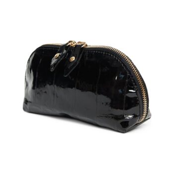 Geanta Portfard Solaresse croco lac negru 2