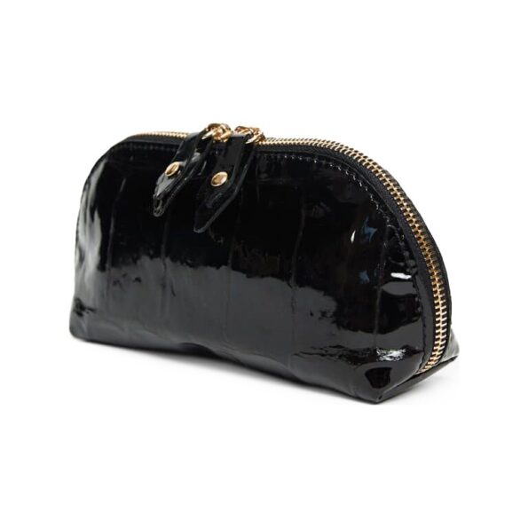 Geanta Portfard Solaresse croco lac negru 2 Geanta Portfard Solaresse croco lac negru 2
