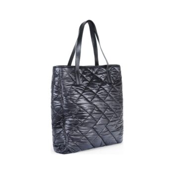 Geantă damă Shopping Bag Piele naturală, Anna Fellini negru