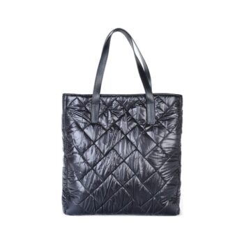 Geanta Shopping bag 2 matlasat negru 2