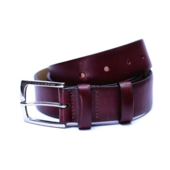 Curea bărbați Alpin Polo bordo 3,5 cm piele naturală