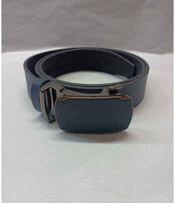 Curea bărbați Nanobelts 3,5 cm cataramă automată piele naturală bleumarine