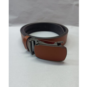Curea bărbați Nanobelts 3,5 cm cataramă automată piele naturală coniac