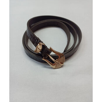 Curea damă Nanobelts 1,5 cm piele naturală maro închis