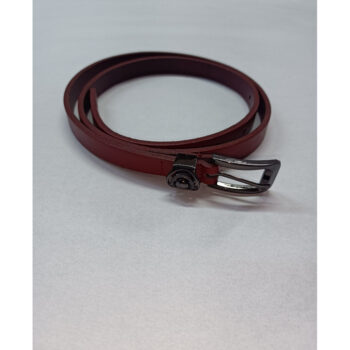 Curea damă Nanobelts 1,5 cm piele naturală bordo