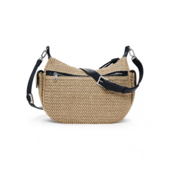 Geantă damă Desigual 25SAXO17 "Half Logo Raffia Astana" poliester, natur